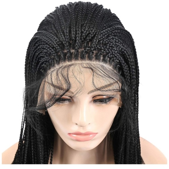 24inch Yaki Micro Braids Lace Front Wig - Picture 1 of 7